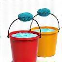 Icon representing two buckets for car washing